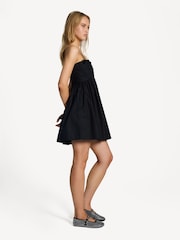 Ganni Black Poplin Star Mini Dress - Image 3 of 7