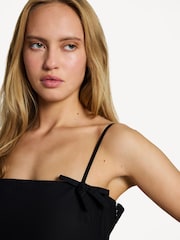 Ganni Black Poplin Star Mini Dress - Image 6 of 7