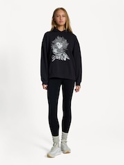 GANNI Black Oversized Isoli Heart Hoodie - Image 4 of 6