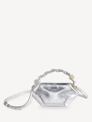 Ganni Silver Small Mini Bou Print Bag - Image 1 of 7