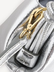 Ganni Silver Small Mini Bou Print Bag - Image 6 of 7