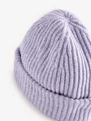 GANNI Purple Structured RIb Beanie - Image 2 of 4
