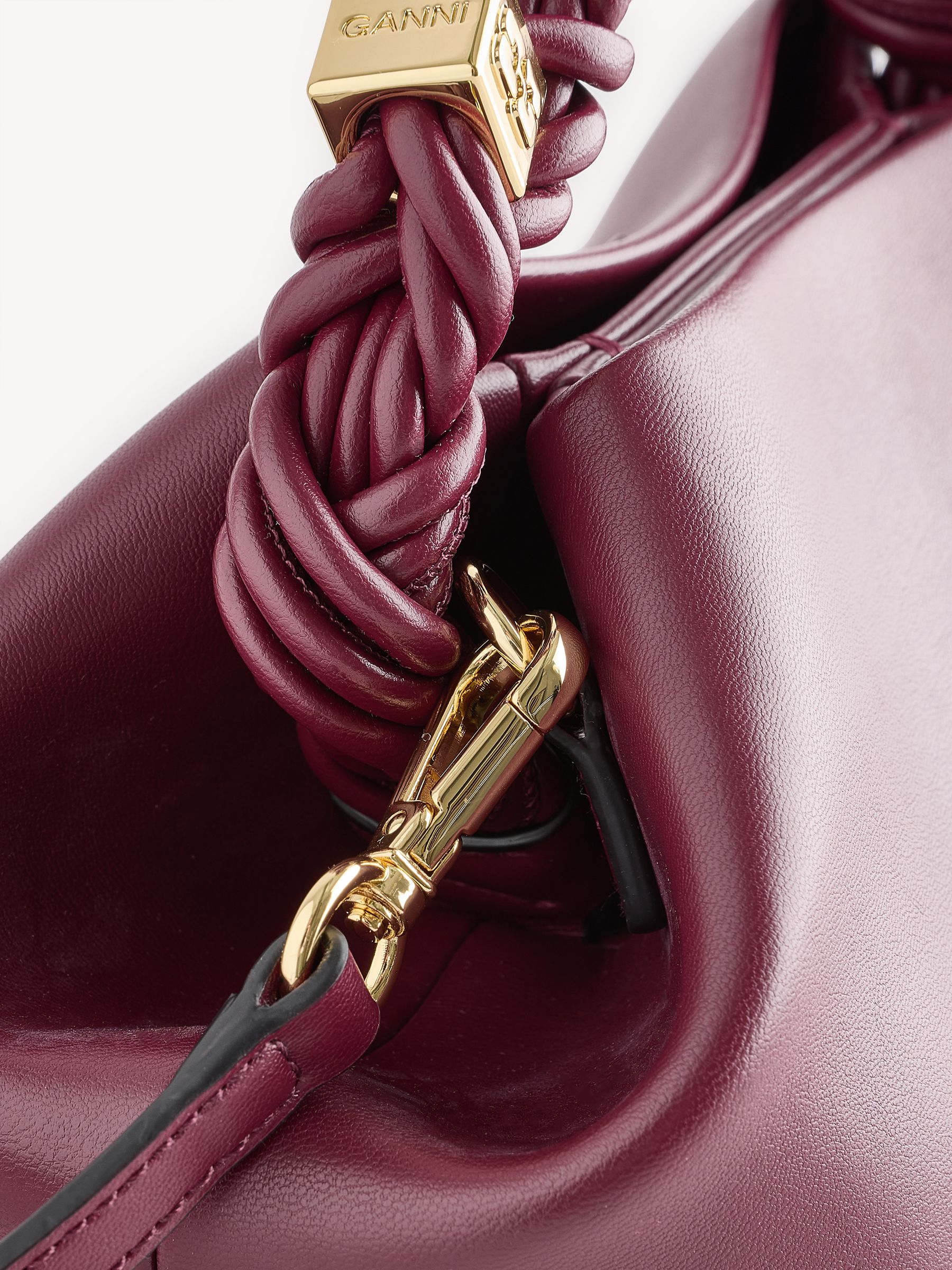 【関税込み】Bou Nano Keyring - Ganni - Leather - Red Red Alert Red Nano GANNI Bou Bag | GANNI US