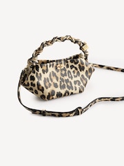 Ganni Brown Mini Mini Bou Print Bag - Image 3 of 8