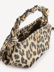 Ganni Brown Mini Mini Bou Print Bag - Image 4 of 8