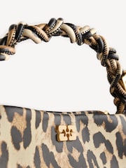 Ganni Brown Mini Mini Bou Print Bag - Image 5 of 8