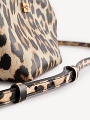 Ganni Brown Mini Mini Bou Print Bag - Image 8 of 8