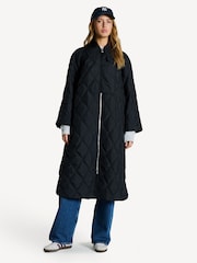 GANNI Black Ripstop Quilt Coat - Image 4 of 7