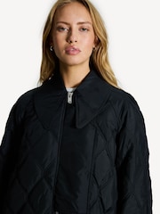 GANNI Black Ripstop Quilt Coat - Image 5 of 7