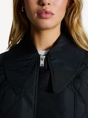 GANNI Black Ripstop Quilt Coat - Image 7 of 7
