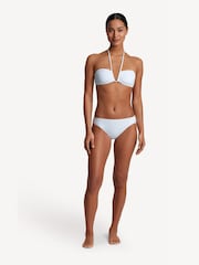 Lauren Ralph Lauren Beach Club Solids Shirred U Wire Bandeau White Bra - Image 4 of 4