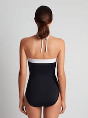 Lauren Ralph Lauren Bel Air Modern Bandeau Mio Black Swimsuit - Image 2 of 6