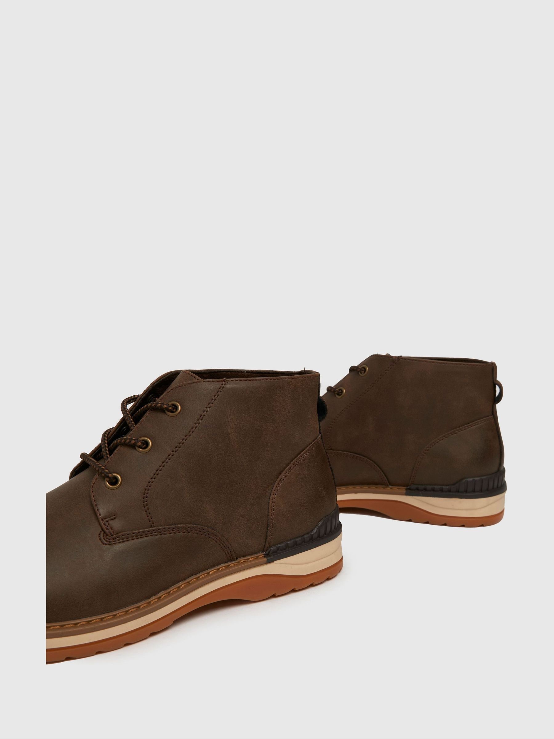 Buy Schuh Denzel Chukka Brown Boots from Next Luxembourg