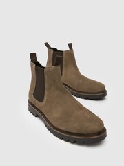 Schuh Grey Dawson Suede Chelsea Boots - Image 2 of 3