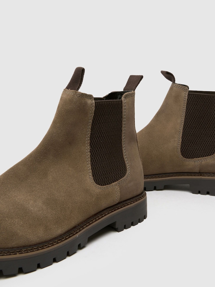 Schuh Grey Dawson Suede Chelsea Boots - Image 3 of 3