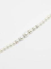 Jon Richard Silver Tone Pearl And Crystal Rhondelle Necklace - Image 3 of 3