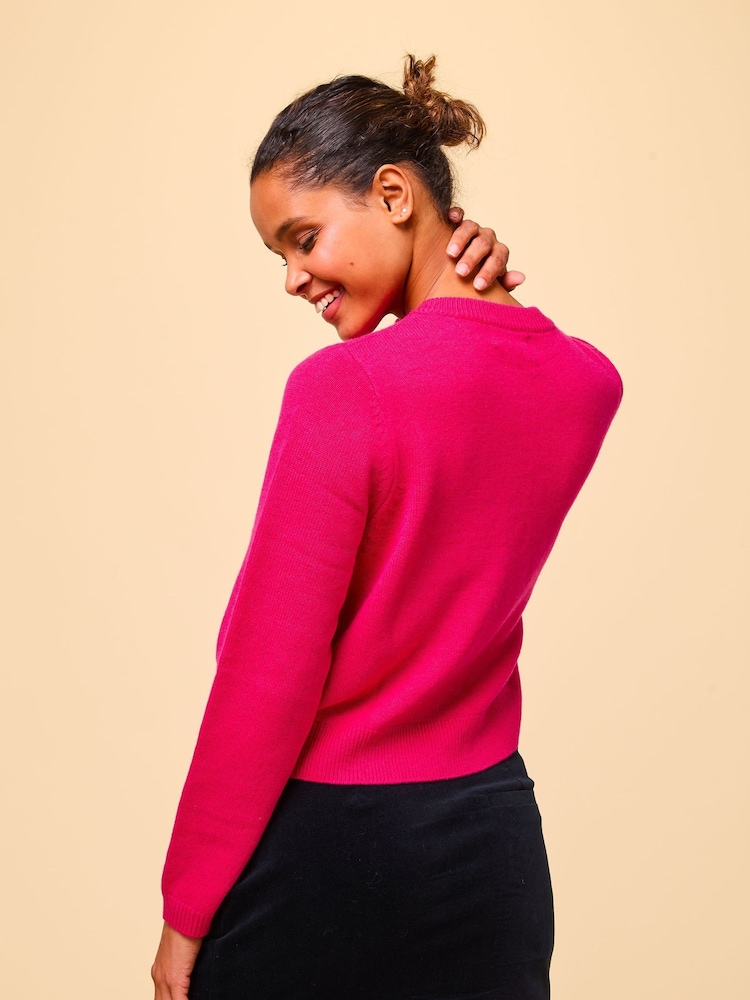 Aspiga Pink Brittany Cardigan - Image 2 of 4 Aspiga Pink Brittany Cardigan - Image 2 of 4