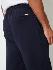 Threadbare Blue Wide Leg Pique Joggers - Image 4 of 4