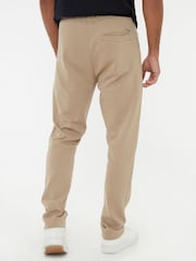 Threadbare Brown Open Hem Pique Joggers - Image 2 of 4