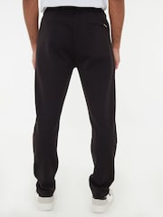 Threadbare Black Open Hem Pique Joggers - Image 2 of 4