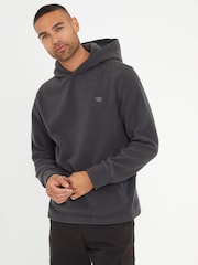 Threadbare Grey Microfleece Overhead Hoodie - Image 1 of 4