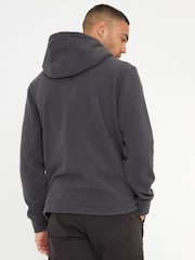 Threadbare Grey Microfleece Overhead Hoodie - Image 2 of 4