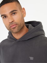 Threadbare Grey Microfleece Overhead Hoodie - Image 4 of 4