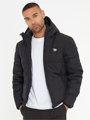 Threadbare Black Hooded Lightweight Zip Up Jacket - Image 3 of 5