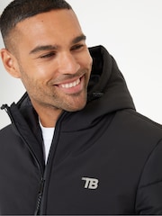 Threadbare Black Hooded Lightweight Zip Up Jacket - Image 4 of 5