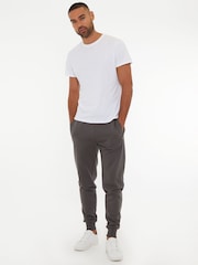 Threadbare Dark Grey Cotton Blend Joggers - Image 3 of 4