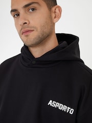 Threadbare Black Relaxed Fit Graphic Print Hoodie - Image 4 of 4
