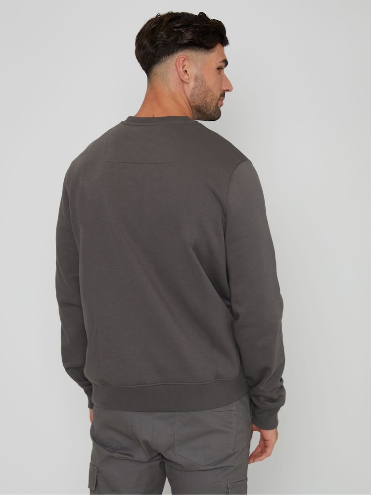 Gris - Sudadera con cuello redondo de Threadbare - Imagen 2 de 4 Gris - Sudadera con cuello redondo de Threadbare - Imagen 2 de 4