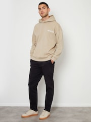 Threadbare Brown Relaxed Fit Graphic Print Hoodie - Image 3 of 4