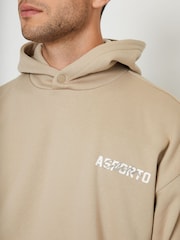 Threadbare Brown Relaxed Fit Graphic Print Hoodie - Image 4 of 4