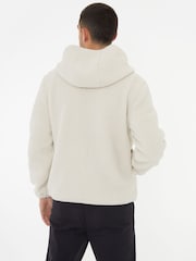Threadbare Neutral Navy Blue Neutral Zip Up Funnel Neck Fleece Jacket - Image 2 of 5