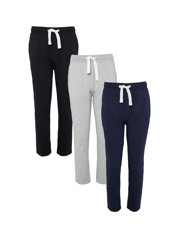 Threadbare Straight Leg Joggers 3 Pack - Image 1 of 4