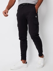 Threadbare Black/Khaki Cargo Style Joggers 2 Pack - Image 2 of 3