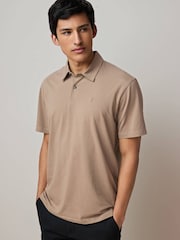 White / Blue / Neutral / Pink / Grey Regular Fit Short Sleeve Jersey Polo Shirts 5 Pack - Image 5 of 8