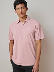White / Blue / Neutral / Pink / Grey Regular Fit Short Sleeve Jersey Polo Shirts 5 Pack - Image 6 of 8