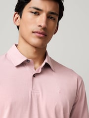 White / Blue / Neutral / Pink / Grey Regular Fit Short Sleeve Jersey Polo Shirts 5 Pack - Image 8 of 8