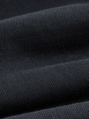 Black Heavyweight Button Neck Polo Shirt - Image 9 of 10