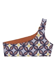 Love Stories Blue Kaia One Shoulder Bikini Top - Image 5 of 5