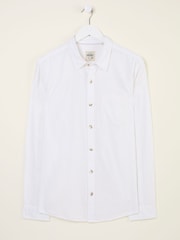 FatFace Bugle White Linen Cotton Shirt - Image 5 of 5