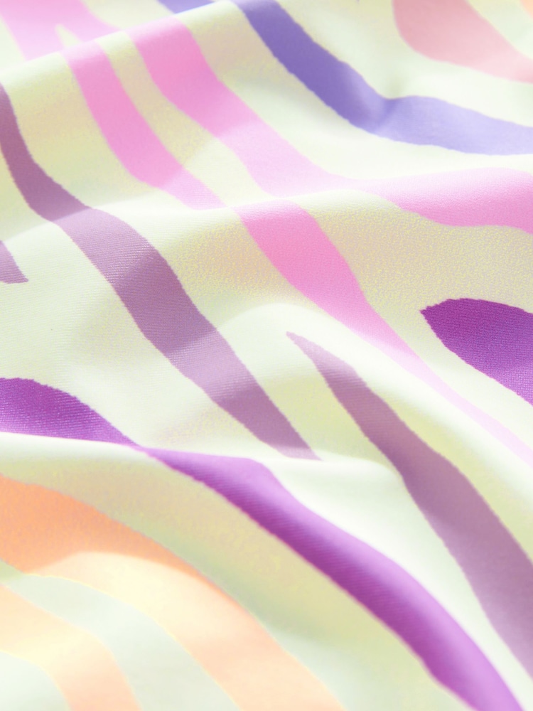 Pink/Purple Zebra Sunsafe Swimsuit (3mths-10yrs) - Image 7 of 8