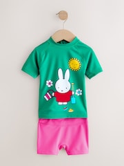 Green/Pink Miffy License Sunsafe Rash Vest Set (3mths-7yrs) - Image 4 of 7