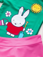 Green/Pink Miffy License Sunsafe Rash Vest Set (3mths-7yrs) - Image 6 of 7