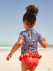 Navy/Red Minnie Mouse License Sunsafe Rash Vest Set (3mths-7yrs) - Image 3 of 7