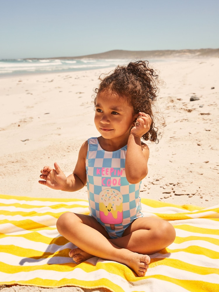 Bleu de glace vichy - Maillot de bain (3mths-10yrs) - Image 4 of 8