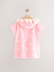 Pink Strawberry Towelling 100% Cotton Poncho (9mths-10yrs) - Image 6 of 8