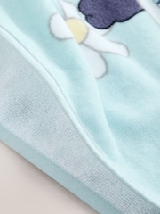 Blue Flower Print Bluey License Towelling Poncho (3-6yrs) - Image 6 of 7